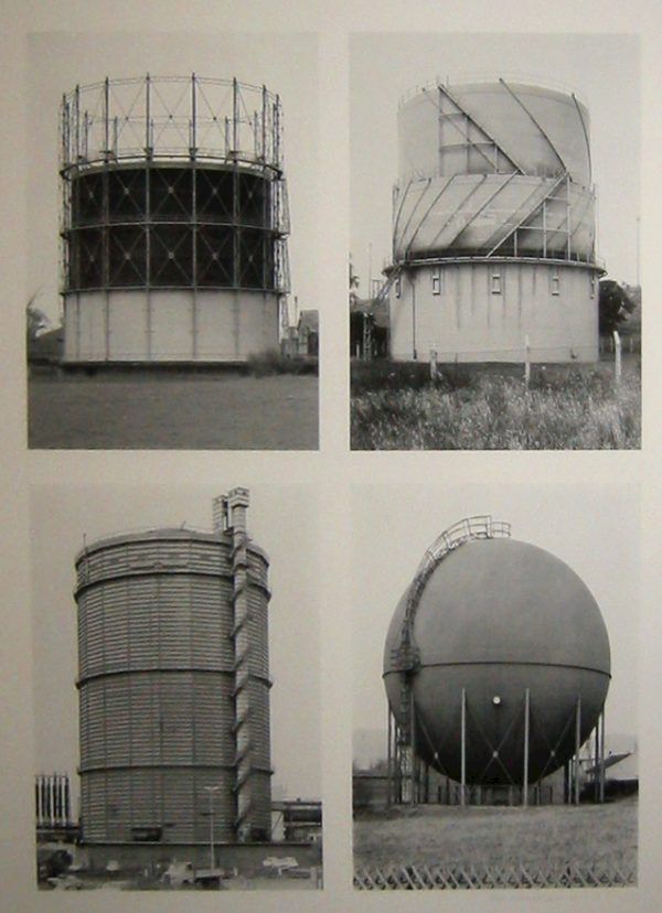 BERND AND HILLA BECHER, Anonymous Sculptures (Gas Tanks), 1973
