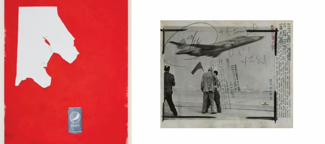 (l) ANNE IMHOF, Untitled, 2016. Courtesy Galerie Buchholz, Berlin/Cologne. © the artist (r) THOMAS RUFF, press++20.33, 2015 Courtesy David Zwirner, London/New York and VG Bild-Kunst, Bonn 2017. © the artist