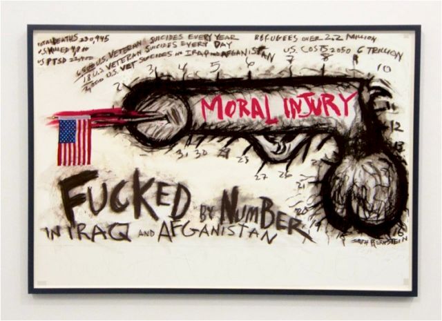 JUDITH BERNSTEIN, Fucked by number, 2013. © the artist