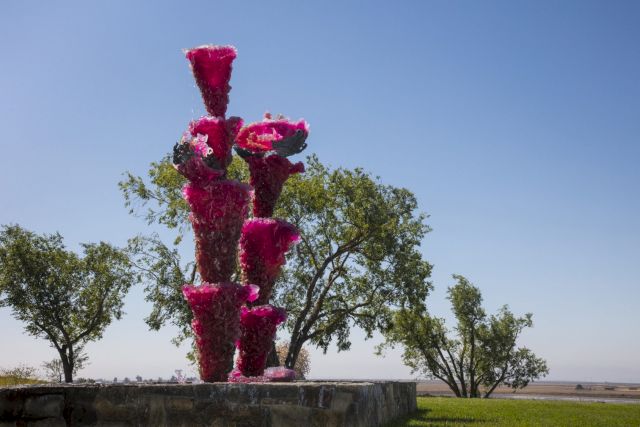 Lynda Benglis, Pink Ladies, 2014. Image: Robert Berg