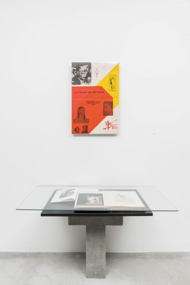 Wlademir Dias-Pino, Poster for the 14th São Paulo Biennial, 1977; On the bricks: Valerie Steele. Fashion. Sex & Power. Oxford University Press, 1996; Lygia Clark, “Tunnel”, 1966; Gustave Doré in Raspe, Rudolf Erich. The Adventures of Baron of Münchhausen