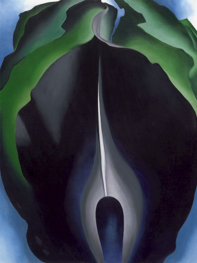 GEORGIA O’KEEFFE, JACK-IN-THE-PULPIT NO. IV, 1930. Oil on canvas, 101.6 x 76.2 cm.
National Gallery of Art, Washington, Alfred Stieglitz Collection, Bequest of Georgia O'Keeffe, 1987
© Board of Trustees, National Gallery of Art, Washington
