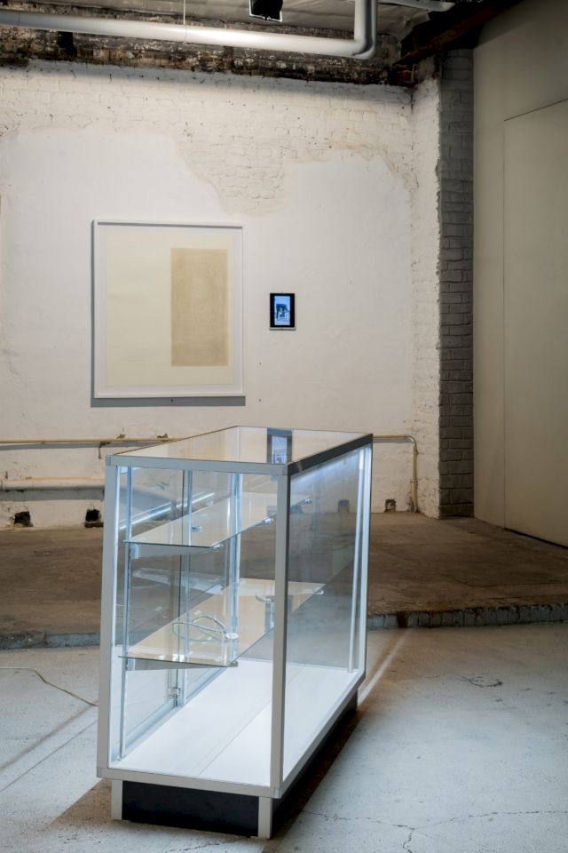 Carlos Vielma, Laredo, 2019 and detail of Nina Beier Liquid Assets (Zapata), 2013