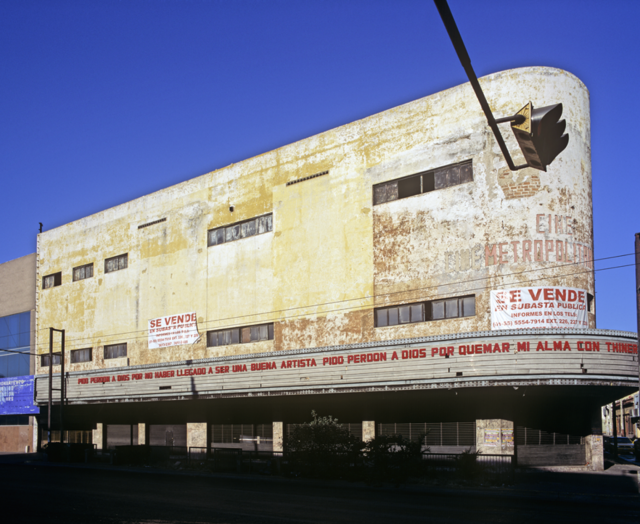 Teresa Margolles (Culiacán, 1963), Recados Póstumos (Cine Avenida), 2006. Image courtesy of The Family Servais Collection