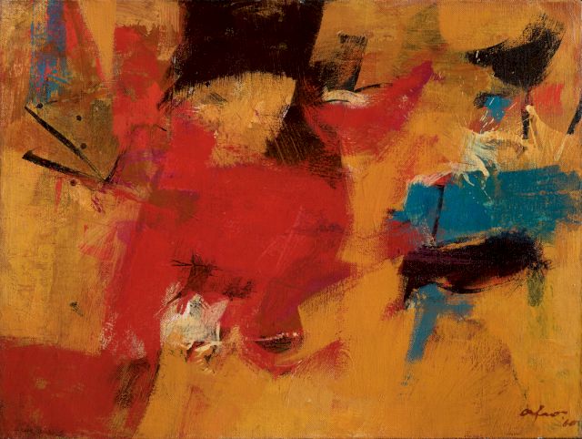 AFRO, Rosso, 1960. Courtesy Giovanni & Anna Pia Mazzoleni