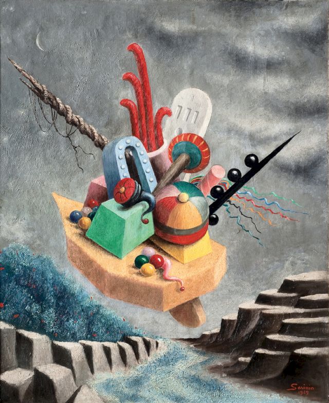 ALBERTO SAVINIO, Le Voyage au Bout du Monde, 1929. Courtesy Giovanni & Anna Pia Mazzoleni