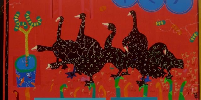 DHANESHWAR SHAH, Duck with Red, 2010