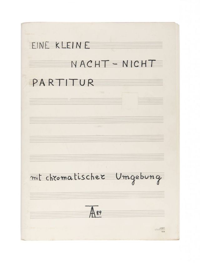 ARRIGO LORA-TOTINO, Eine kleine Nacht - nicht Partitur, 1989. Courtesy Archivio Conz