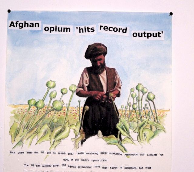 GAIL ROTHSCHILD, Afghan Opium Hits Record Output, 2007. Courtesy the Delay Museum