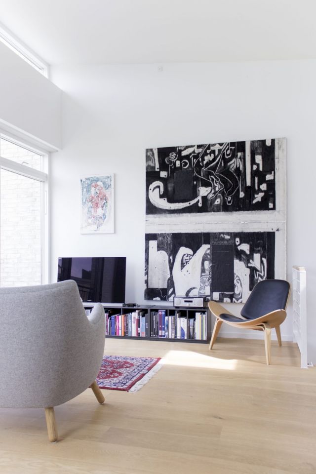 Works by JAMES KRONE and MORTEN KNUDSEN. Courtesy Bech Risvig Collection. Photo: Nikolaj Sørensen