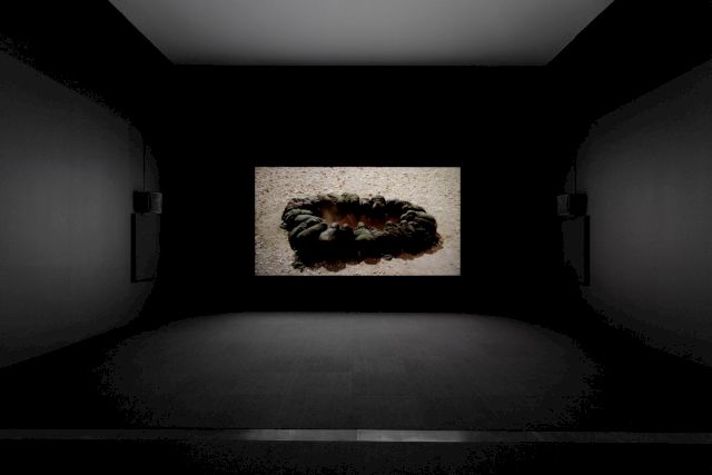 SHIRIN NESHAT, Passage, 2001 (installation view at The Broad). Photo: Joshua White / JWPictures.com