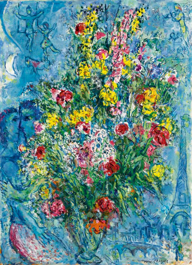 MARC CHAGALL, Bouquet de printemps (Spring Bouquet), c. 1966-67 q. Colección de Arte Amalia Lacroze de Fortabat