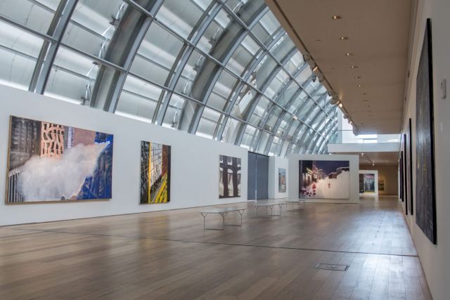 Installation view of RÓMULO MACCIÒ, Crónicas De Nueva York (New York Chronicles), 2019, temporary exhibition, Colección de Arte Amalia Lacroze de Fortabat