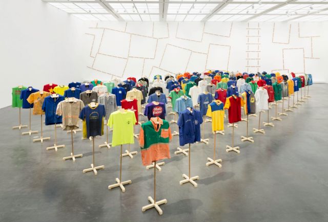 JONATHAS DE ANDRADE, Suar a Camisa, 2014 (installation view, One to One, MCA Chicago). Photo: Nathan Keay, © MCA Chicago