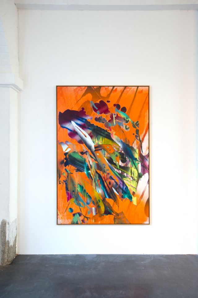 KATHARINA GROSSE, untitled (orange 2014) (KG/M 2014_1009L), 2014