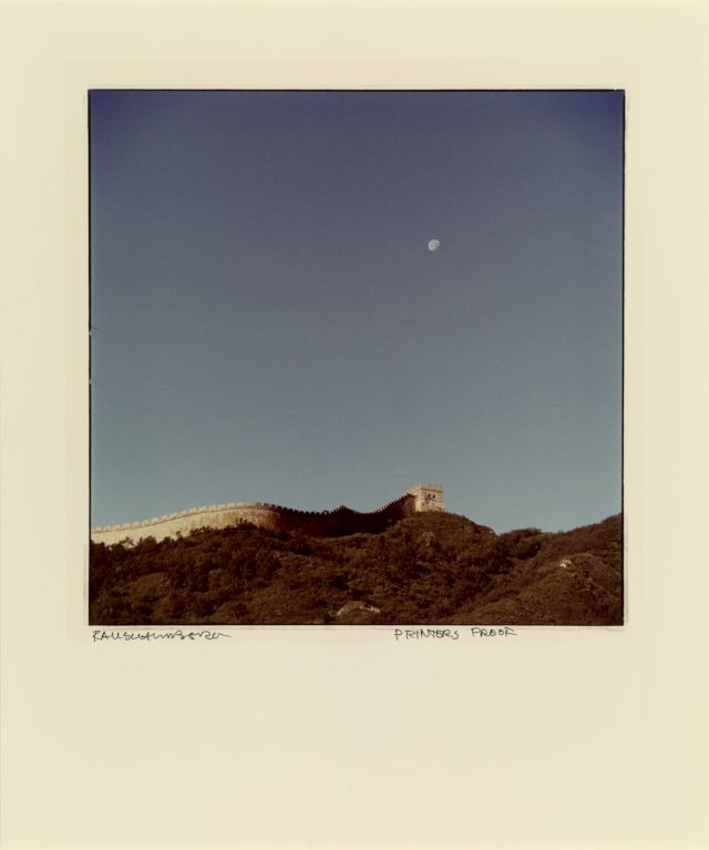 ROBERT RAUSCHENBERG, Untitled, from "Study for Chinese Summerhall", 1983. © Robert Rauschenberg Foundation / Graphicstudio, University of South Florida, Tampa / VG Bild-Kunst, Bonn 2019. Photo: Nikolaus Steglich / Alexander Tutsek-Stiftung