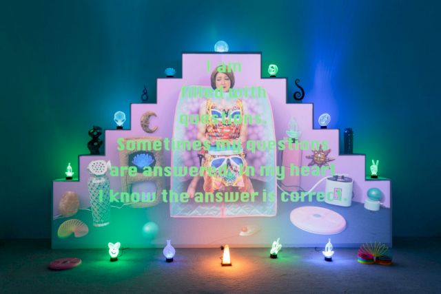 SHANA MOULTON, Personal Steam Interface, 2019, exhibition view Zabludowicz Collection, London. Courtesy the artist and Zabludowicz Collection. Photo: Tim Bowditch