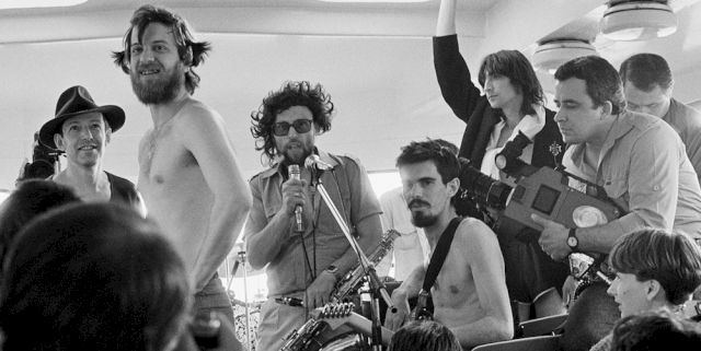 (l - r) Joseph Backstein, Sven Gundlach, Dmitri Prigov, Nikolai Ovchinnikov. Photo: Andrei Bezukladnikov