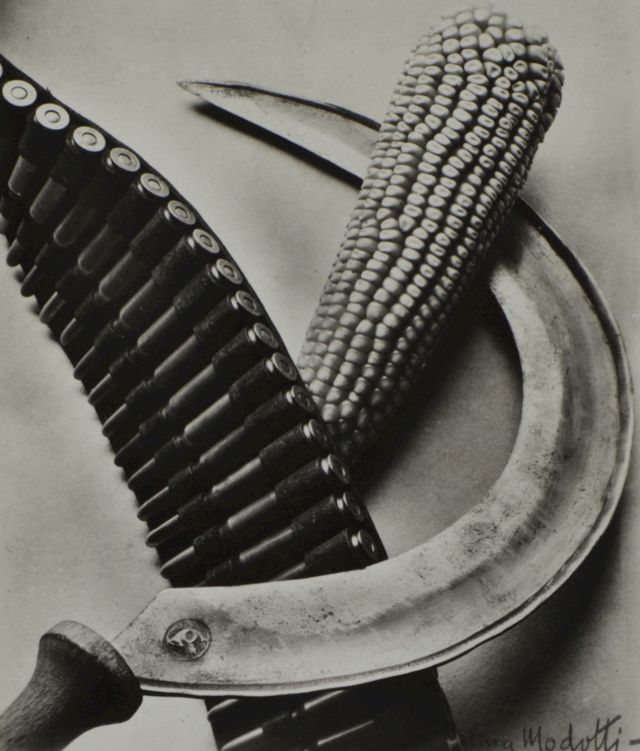 TINA MODOTTI, Bandelier, Corn and Sickle, 1927. Courtesy the Sir Elton John Collection