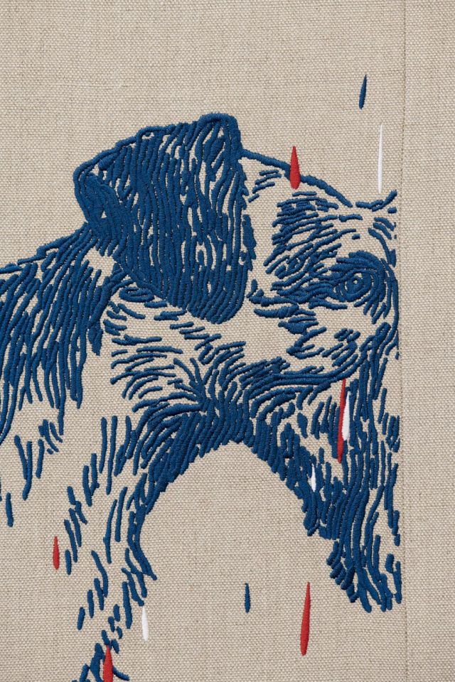 OLIVER OSBORNE, Dog, 2018 (detail). Courtesy Braunsfelder Family Collection, Cologne. Photo: Mareike Tocha, Cologne
