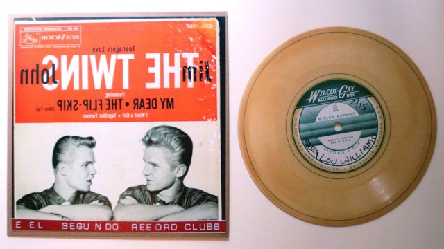 ALLEN RUPPERSBERG. From the series "El Segundo Record Club", 2015. Hand-made record containing the song 'Hesitation Boogie' by the Mary-Lou Williams Trio, signed and numbered edition of 15 with each sleeve featuring a different collaged image