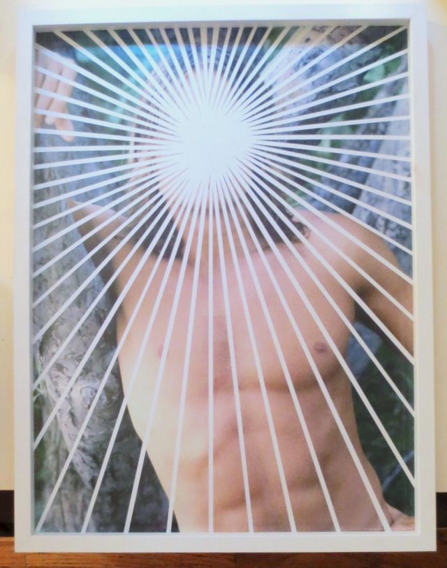 SUSY OLIVEIRA, Your Face/Like a Lone Nocturnal Garden/In Worlds Where Suns Spin Round, 2009. From a series of found vintage images of gay and straight male porn stars who resemble men the artist knows