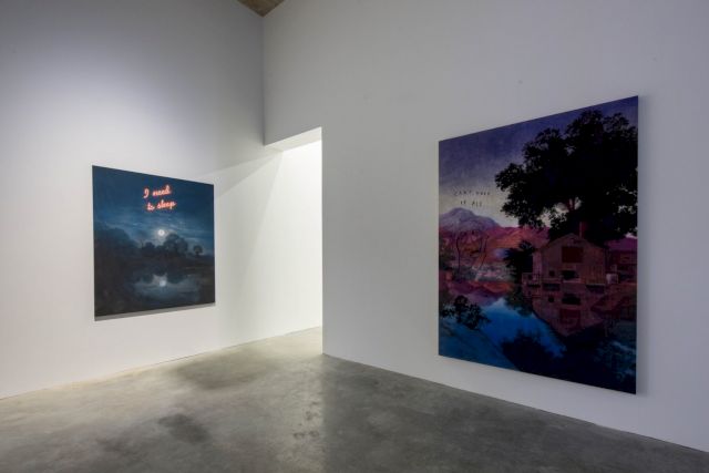 FRIEDRICH KUNATH, I Need To Sleep, 2015 and Can't Have It All, 2015. Courtesy the artist and BQ, Berlin, Photo: Susanne Diesner
