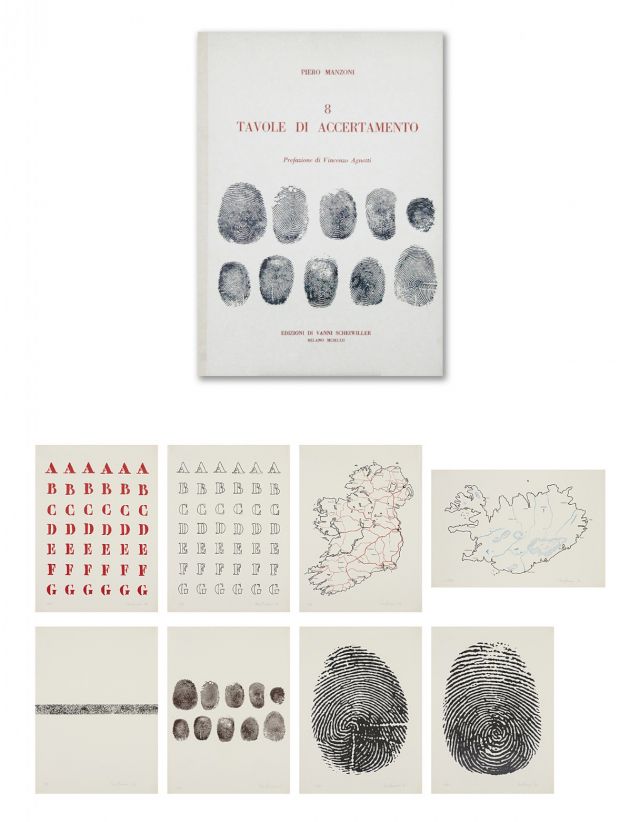PIERO MANZONI, 8 Tavole di Accertamento, 1958-1962