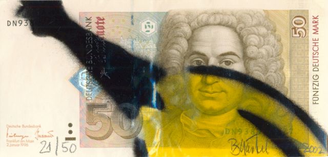 THOMAS BAUMGÄRTEL, 50-DM-Banane, 2002. Photo: Hermann Büchner, Berlin