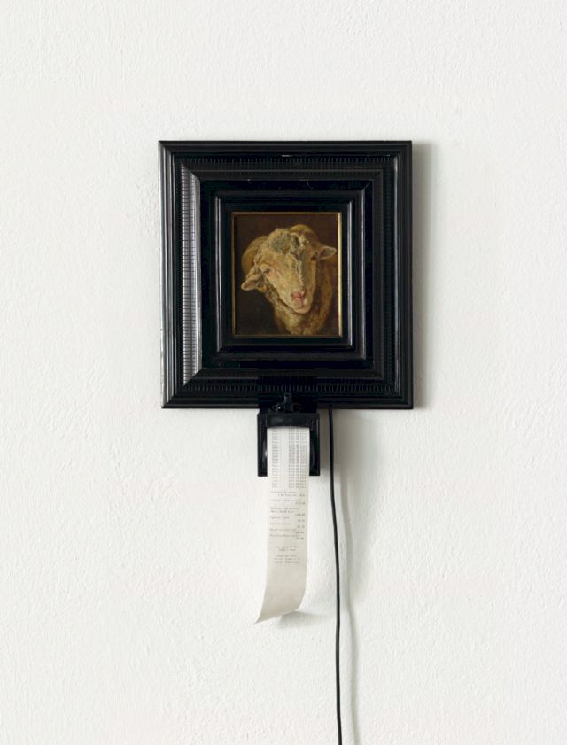 CHRISTA SOMMERER UND LAURENT MIGNONNEAU, The Value of Art Sheep's Head, 2010. Photo: Jakob Zoche, Berlin