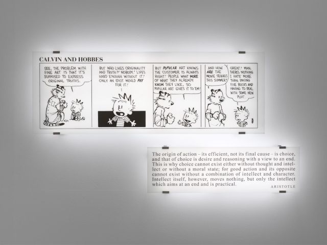 JOSEPH KOSUTH, Double Reading, 1993. Courtesy the artist and Sammlung Wemhöner