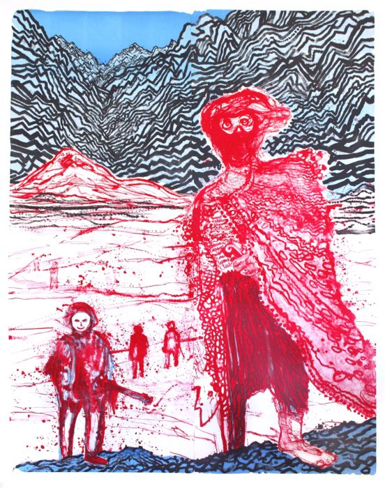 DANIEL RICHTER, Begegnung im Hochland, 2011