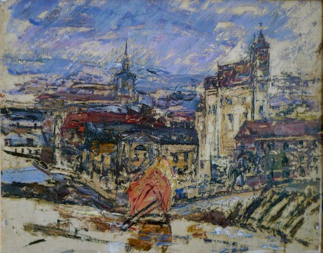 MARIA BESPALOVA, Vilnius on the Rainy Day, 1969