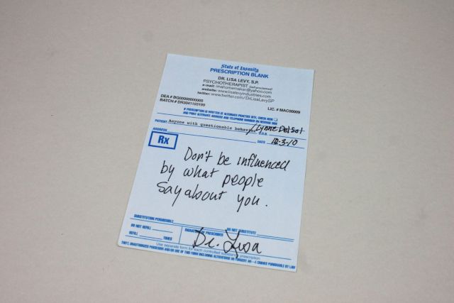 LISA LEVY, Lynn del Sol (Prescription), 2010