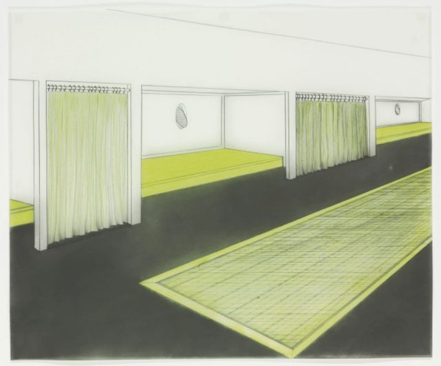 TERESITA FERNANDEZ, study for "Borrowed Landscapes", 1998. Courtesy the artist