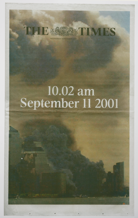 HANS-PETER FELDMANN, 9/12 Frontpage, 2001. Courtesy the artist and Fondazione Sandretto Re Rebaudengo