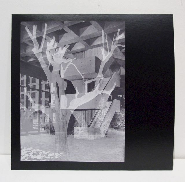 IAN PEDIGO, Brutalist Stairs Negative Tree, 2015. Courtesy the artist; 65 Grand Gallery, Chicago; The Stolbun Collection