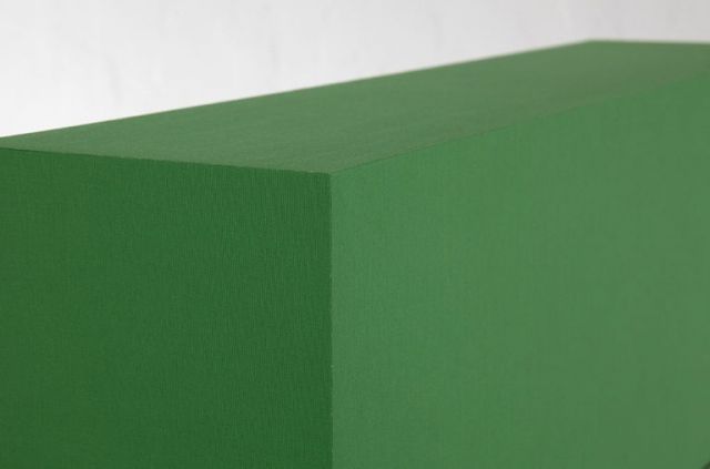 STEVEN BALDI, Fujifilm green extrusion (Thomas Duncan Gallery South Wall L2) 2015, 2015. Courtesy the artist; Thomas Duncan Gallery, Los Angeles; The Stolbun Collection
