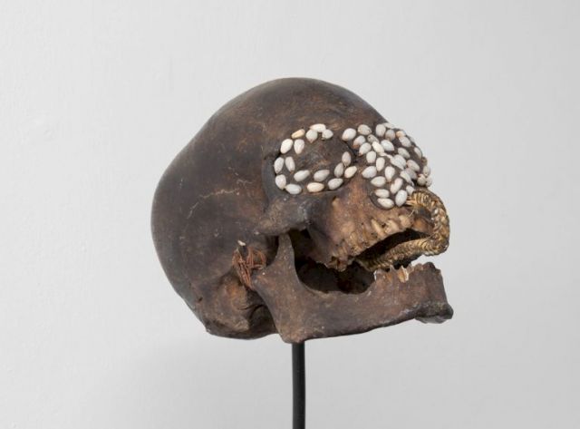 Ndambirkus ancestor skull, Asmat, Indonesian. Courtesy Sammlung Reinking, Hamburg