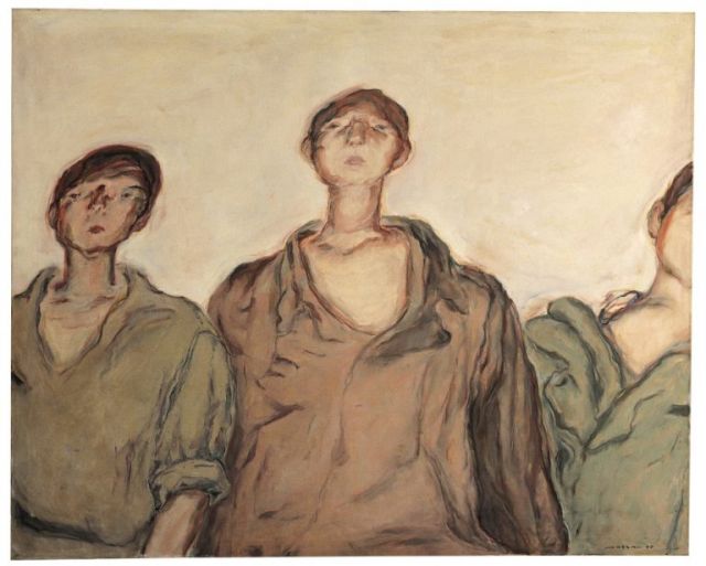 ARWAN KASSAB BACHI, The Three Palestinian Boys, 1970. Courtesy Barjeel Art Foundation, Sharjah