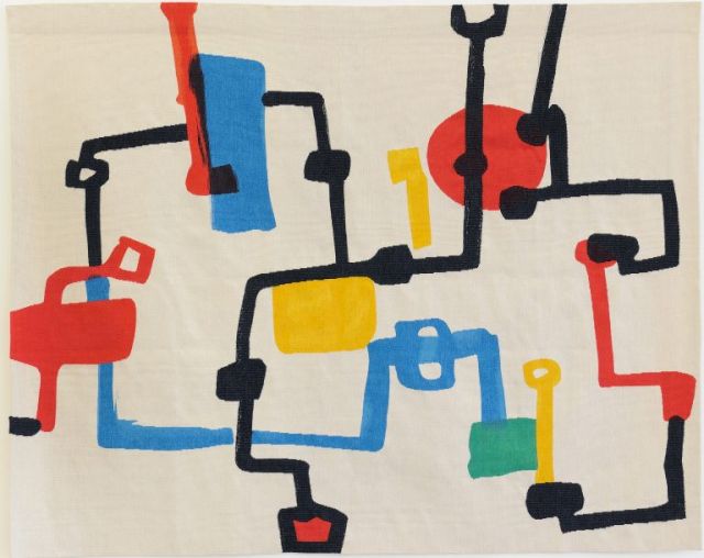 ETEL ADNAN, Champs de Petrol (Petrol Fields), 2013. Courtesy Sfeir-Semler Gallery and Barjeel Art Foundation, Sharjah