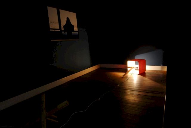 GRIT HACHMEISTER, Showing Athens To My Tits, 2007; BJÖRN DAHLEM, Roter Riese, 2001. Photo: Marianne Obst