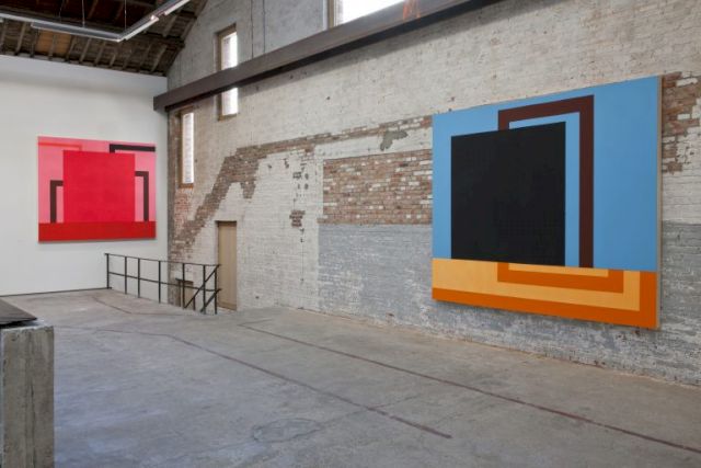 PETER HALLEY, Partial Grounding, 1989; Terminator 2, 1990. Courtesy the Vanhaerents Collection