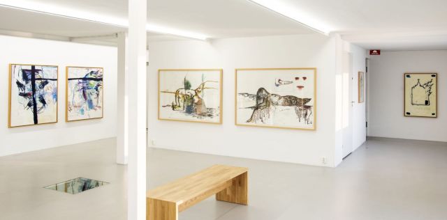 Installation view from the Bjarne Melgaard exhibition "Expected / Unexpected" at KaviarFactory, Norway. Courtesy the artist and KaviarFactory, Norway. Photo: John Stenersen