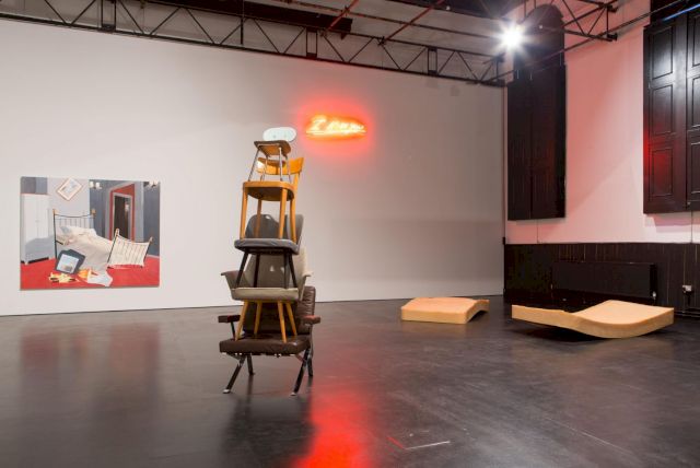 Installation view from Zabludowicz Collection: 20 Years, 2015. Photo: Tim Bowditch, Zabludowicz Collection, 2015