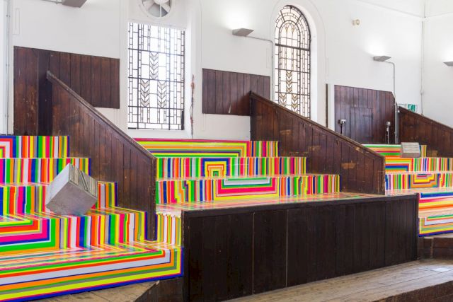 Installation view from Zabludowicz Collection: 20 Years, 2015. Photo: Tim Bowditch, Zabludowicz Collection, 2015