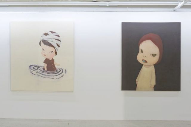 NARA YOSHITOMO, In the Deepest Puddle, 1995, Candy Blue Night, 2001. © TAKAHASHI COLLECTION, Photo: Hirose Hisaya