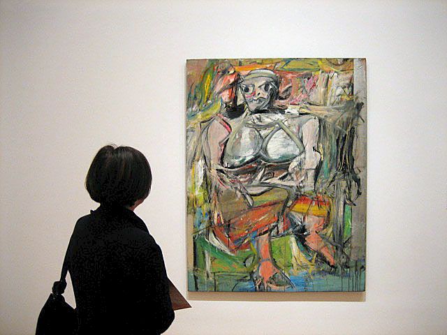 WS, Looking at De Kooning – Woman #1