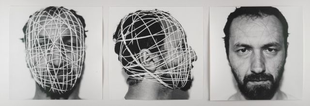 Decebal Scriba.MASK SERIES #2. 1976. Gelatin silver prints. 30 × 30 cm (each)