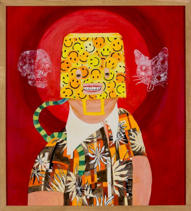 Lea Rasovszky. THE GIFT OF VISIBILITY. 2017. Watercolor on paper 66 × 60 cm. Photo: YAP Studio